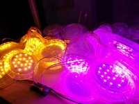 Luces LED de Punto RGB de 80 mm con Controlador UCS1903 IP68 para Parques Temáticos con Carcasa de Plástico