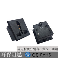 Toma de corriente alterna Universal SS-801, enchufe PDU eléctrico universal, 3 pines, enchufe múltiple, enchufe de pared