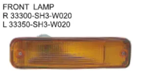 혼다 시빅 88-90 3D 자동 차 정면 램프 정면 빛을 위한 OEM 33300-SH3-W020 33350-SH3-W020