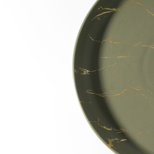 Ensemble de vaisselle en porcelaine verte design <span class=keywords><strong>poisson</strong></span> mat de style traditionnel de luxe écologique comprenant un plateau de chargement pour le café - Product Image 4