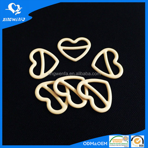 Phụ kiện đồ lót 12mm <span class=keywords><strong>Nylon</strong></span> tráng kim loại hình trái tim dây đeo áo ngực điều chỉnh thanh trượt - Product Image 6