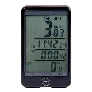 Multifunctionele Fiets Computer Digitale Achtergrondverlichting Fiets Stopwatch Waterdichte Bedrade Fiets Kilometerteller Meter Klok