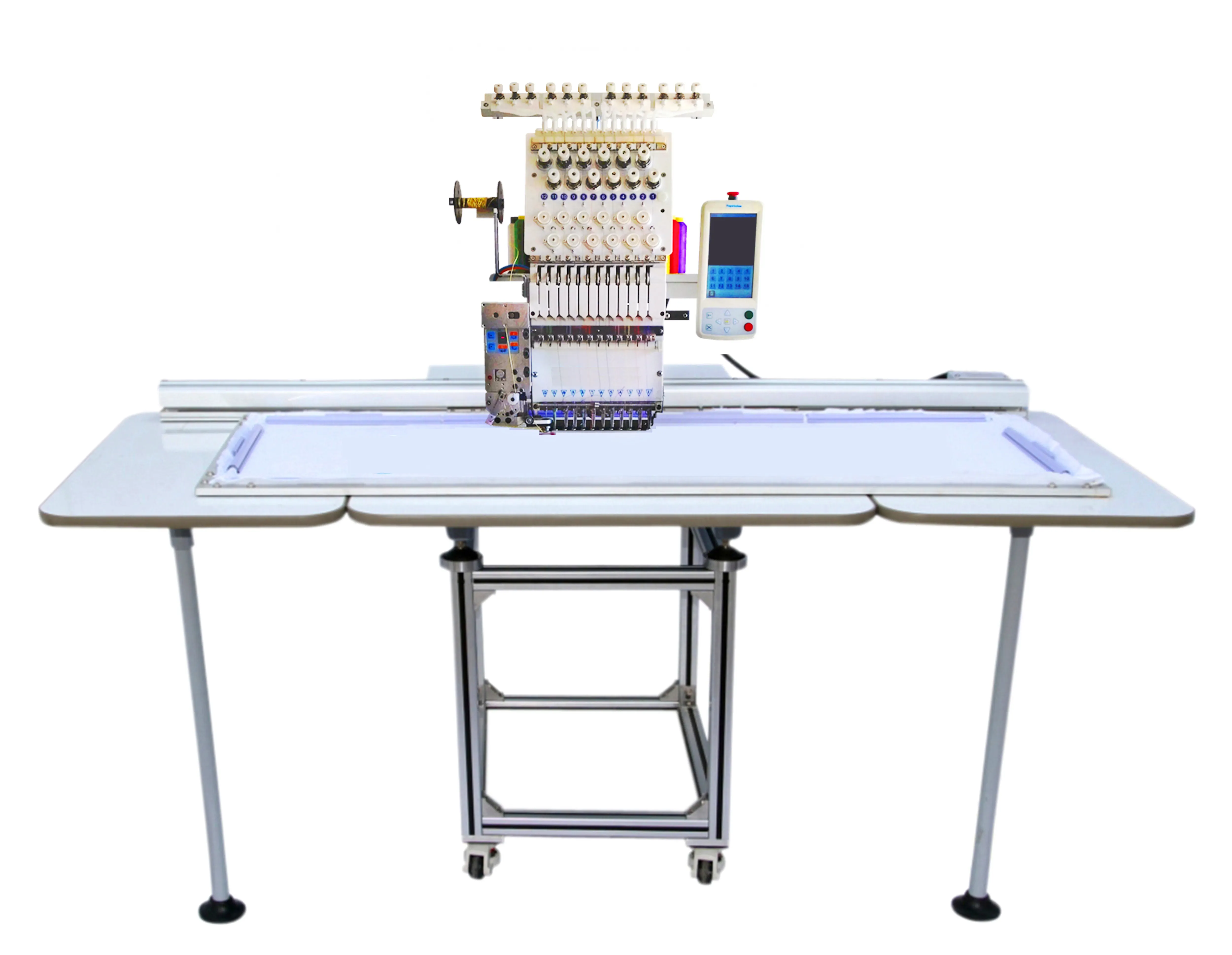 Máquina de bordado computarizado de un solo cabezal, automática, personalizable, gran oferta de exportación