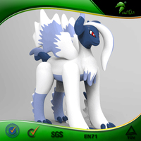 Juguete inflable de Pokémon, juguete inflable de Pokemon Absol, de 2m H, personaje inflable de aire, Anime 3D