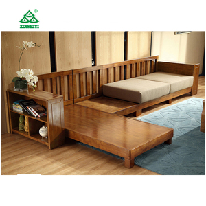 Nuevo Diseño de Sofá Cama, Muebles de Madera, Juego de Sofás Chesterfield, Incluye Sofá Individual / de <span class=keywords><strong>Dos</strong></span> <span class=keywords><strong>Plazas</strong></span> / de Tres <span class=keywords><strong>Plazas</strong></span> - Product Image 2
