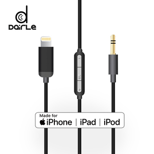 MFi <span class=keywords><strong>8</strong></span> broches à 3.5mm <span class=keywords><strong>Jack</strong></span> mâle Aux Audio câble détachable pour <span class=keywords><strong>iphone</strong></span> XR - Product Image 3