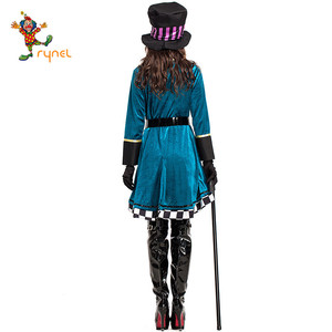 वयस्क महिलाओं के कपड़े के लिए डीलक्स ऐलिस मैड हैटर कॉस्टयूम cosplay के लिए bookstory कॉस्टयूम PGWC0491