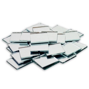 Wholesale <strong>Small</strong> Craft <strong>Mirror</strong> Silver Coated Square <strong>Mirror</strong> Glass <strong>Tiles</strong> - Product Image 1