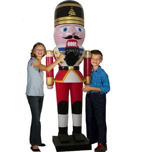 Décoration saisonnière d'Halloween et de Noël, grand <span class=keywords><strong>casse</strong></span>-<span class=keywords><strong>noisette</strong></span> géant en fibre de verre et résine, taille réelle, avec lumières, pour affichage de Noël et scènes de centre commercial - Product Image 6