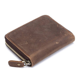 Wb1677 <strong>Mens</strong> Genuine Leather Coin <strong>Wallet</strong> <strong>Zip</strong> Around <strong>Wallets</strong> with Credit Card - Product Image 4
