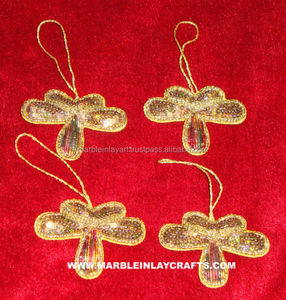 Hermoso Adorno Navideño Colgante de Estrella con Cuentas - Product Image 1