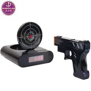 Reloj de tiro con pistola láser, regalo creativo, led, digital, alarma