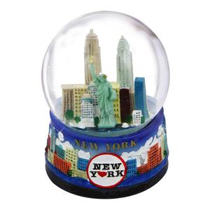 Tùy Chỉnh Holiday Trang Trí Resin New York Quà Lưu Niệm Nước Tuyết Globe Với The Statue Of Liberty - Product Image 3