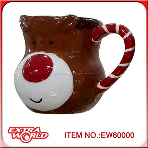 Cerámica taza <span class=keywords><strong>de</strong></span> <span class=keywords><strong>reno</strong></span> <span class=keywords><strong>de</strong></span> encargo <span class=keywords><strong>de</strong></span> pintar para promoción - Product Image 1