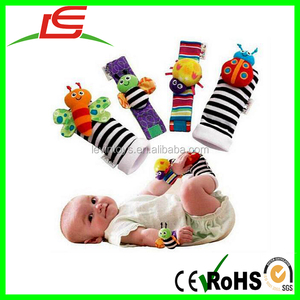 <span class=keywords><strong>Hochet</strong></span> en peluche pour bébé nouveau-né, <span class=keywords><strong>hochet</strong></span> en tricot pour poignet et chaussettes pour les pieds - Product Image 3