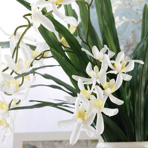 Fleur d'orchidées artificielles en Latex, décoration pour la maison, vente en gros, - Product Image 5