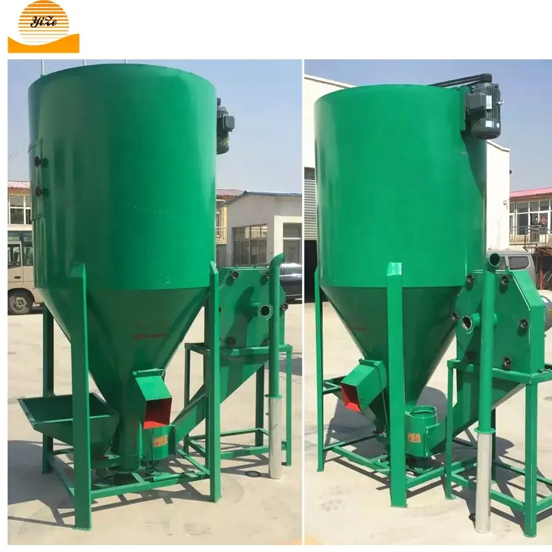 Verticale 1 ton fermo pollame animale bestiame feed mixer smerigliatrice prezzo in kenya per la vendita