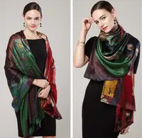 Özel baskılı % 100% saf ipek saten kare boyun eşarp tasarımcısı stilleri ipek eşarplar bayanlar kadınlar için