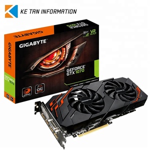 Carte graphique GIGABYTE GeForce GTX1070 WINDFORCE <span class=keywords><strong>OC</strong></span> 8G GDDR5 d'occasion, intégrée avec 8 Go de mémoire GDDR5/256 bits, GPU <span class=keywords><strong>GTX</strong></span> <span class=keywords><strong>1070</strong></span> - Product Image 2