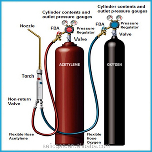 Cylindre <span class=keywords><strong>gaz</strong></span> style acariens à haute pression, 40l, 6 m3, pour soudage, pièces détachées - Product Image 2