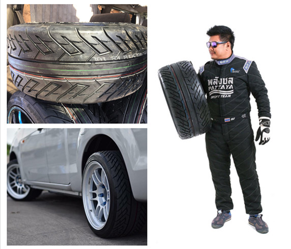 18インチレースタイヤ225/40-18ドリフト用セミスリックタイヤ