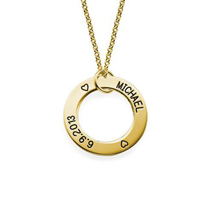 <span class=keywords><strong>Collana</strong></span> di cerchi di anelli russi su misura iscrizione di gioielli personalizzato <span class=keywords><strong>con</strong></span> <span class=keywords><strong>nome</strong></span> intrecciato ciondolo in acciaio inox - Product Image 3