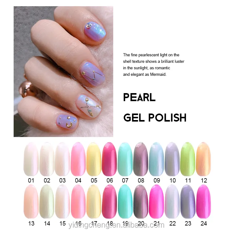 OEM/ODM Yidingcheng factory new arrivals summer fantasy color UV colors pearl gel polish