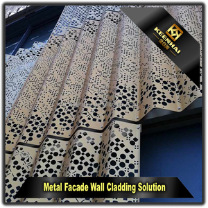 Aleación de aluminio perforado pared corrugado hojas de revestimiento de fachada - Product Image 6