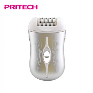 PRITECH 3 ב 1 שלושה ראשים להחלפה נטענת נייד ליידי אפילציה מכונת גילוח סט