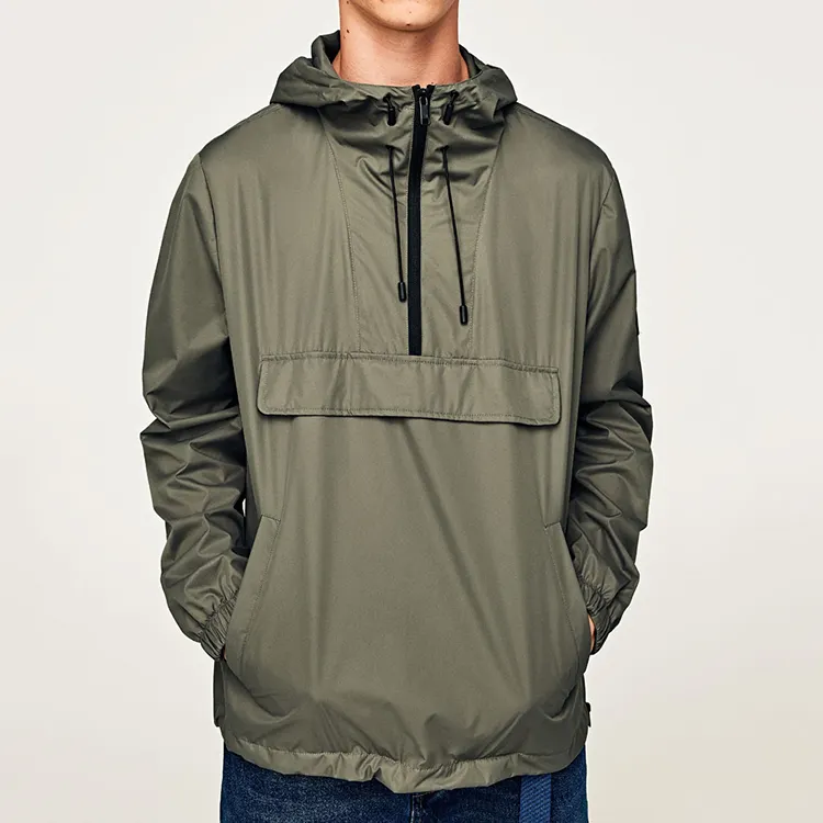 Hot Sale Custom Design Men's Light Weight Nylon Windbreaker Jacket