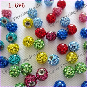 [FC-781A] Cristallo di Modo Piercing Alla Lingua Epossidica Monili Del Corpo Palla Palle di Parte di Ricambio - Product Image 1