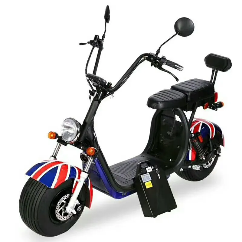 Scooter électrique citycoco city coco, trottinette avec pneus larges, moto électrique pour adultes, 1500w, seev, avec gros pneus