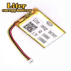 Socket 2.0-3 P 3.7 V 434060 1500 mah factory high quality lithium polymer battery rechargeable li-ion battery lipo - Product Image 2
