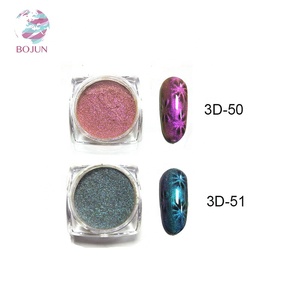 Fabrication de pigments magnétiques 3D effet œil de chat, pigments à effet 3D, matériaux pour l'art des ongles DIY, fabricants d'art miroir - Product Image 4