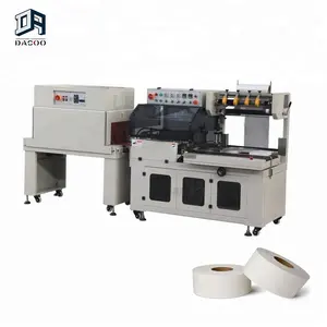 Automatic Jumbo Toilet Tissue Paper Roll Heat Shrink Packing Wrapper Machine