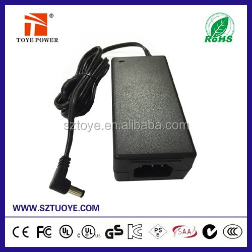 Entrée AC100-240V EURO pin plug power sortie cordon 1.5 M 52 w 13 v 4a ac/dc adaptateur avec 5.5x2.1 DC plug