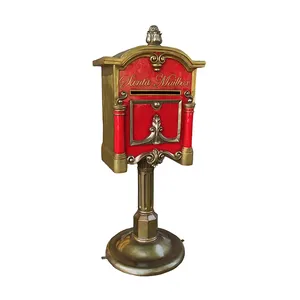 <span class=keywords><strong>Buzón</strong></span> <span class=keywords><strong>de</strong></span> santa con escultura <span class=keywords><strong>de</strong></span> fibra <span class=keywords><strong>de</strong></span> vidrio, decoración navideña para centro comercial, 2018 - Product Image 1