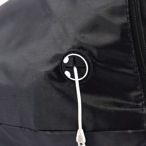New In Waterproof Chuỗi Ba Lô Nylon Custom Logo Dây Rút Túi Thể Thao 210D Polyester Với Zipper Pocket Tai Nghe Lỗ - Product Image 5