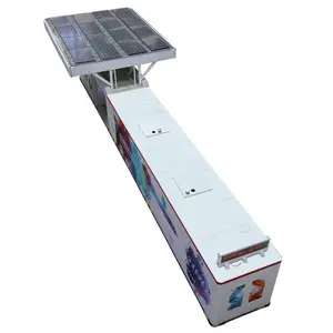Recipiente móvil gasolina de estación con panel solar