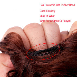 AliLeader — cheveux synthétiques 10 couleurs, vente en gros, accessoires pour coiffure, <span class=keywords><strong>chignon</strong></span> avec bandes élastiques - Product Image 3