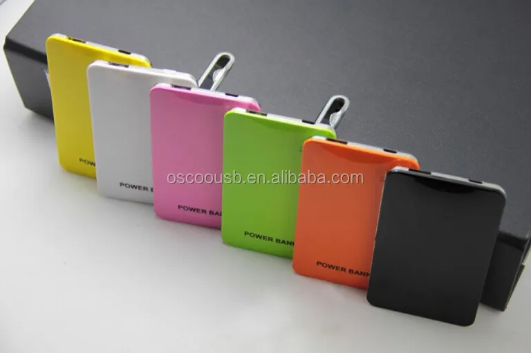 Nuevos productos calientes para 2015 super slim de cuero portable banco de la energía 4000 mah