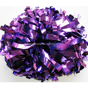 Pompons métalliques en argent pour pom-pom girl à prix d'usine - Product Image 4