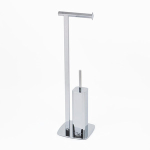 Porte-papier hygiénique encastré en métal chromé de style européen - Product Image 2