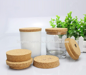 Personnalisé verre pot couvercles <span class=keywords><strong>en</strong></span> bois liège bouchon couvercle - Product Image 1