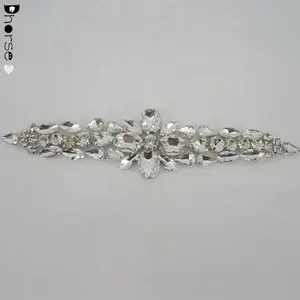 Wholesale Beautiful Crystal Wedding Sash Rhinestone Appliques