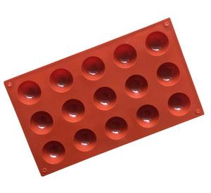 Molde de silicona semiesférico para repostería, bandeja semiredonda para hornear té y Chocolate, HY 15 - Product Image 2