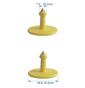 Thẻ tai RFID chặn Ví khối RFID và NFC tín hiệu TPU đọc từ xa của Thông tư UHF RFID động vật chăn nuôi gia súc Vàng - Product Image 2