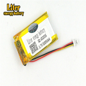 Socket 1.0-<span class=keywords><strong>3</strong></span> P <span class=keywords><strong>3</strong></span>.7 V 602035 500 mah lipo battery Rechargeable solar li ion polymer lithium battery with PCM - Product Image 3
