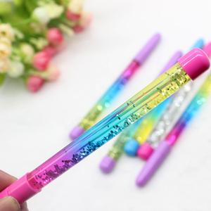 Kreativer Schreibwaren-Gelstift in Form eines Feenstabes mit flüssigem Glitzer-Treibsand, Zauberstab-Stift - Product Image 3