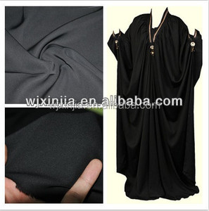 Abaya Abaya 25 Yard Nada 100% Originale nida Tessuto in Nero Formale - Product Image 5
